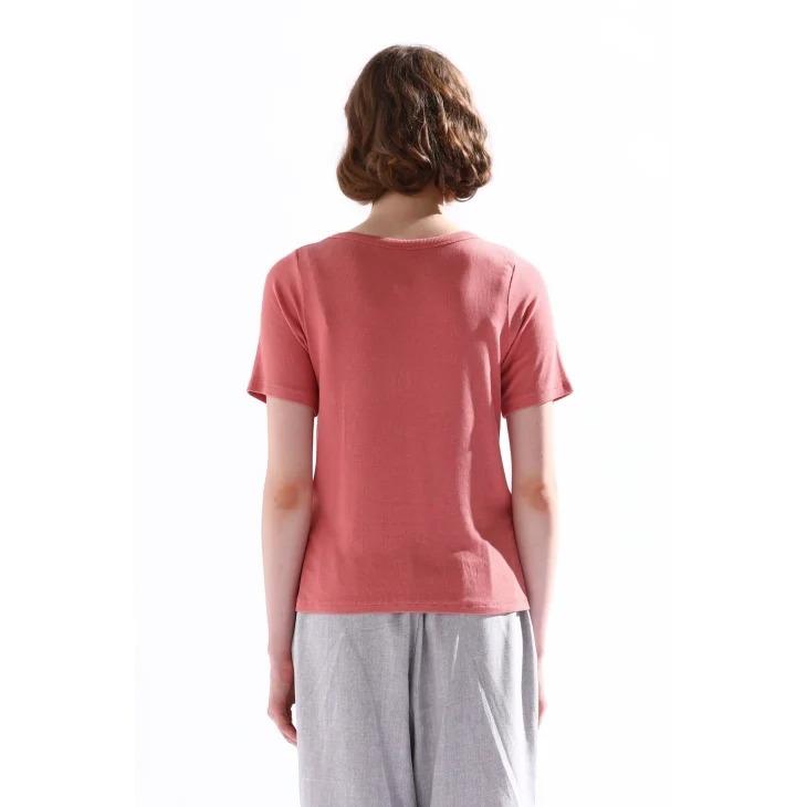 KELEN (ケレン) | BASIC RIB TOPS "RICKY" (pink) | トップス シンプル お洒落｜hafen｜03