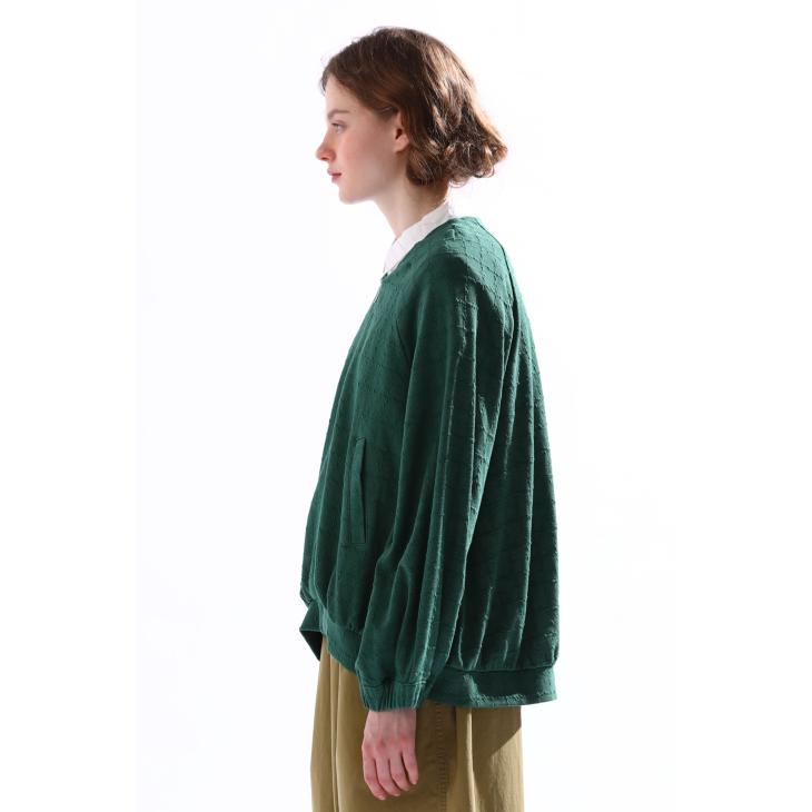 KELEN (ケレン) | JACQUARD NO COLLAR JACKET 