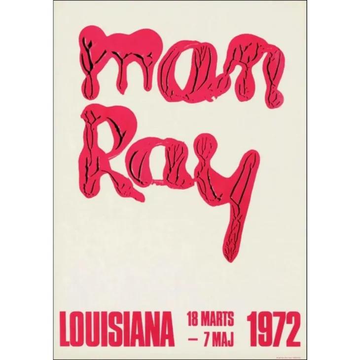 LOUISIANA | MAN RAY - UNTITLED (1972) | A1 アートポスター 北欧 デンマーク ルイジアナ美術館 | 