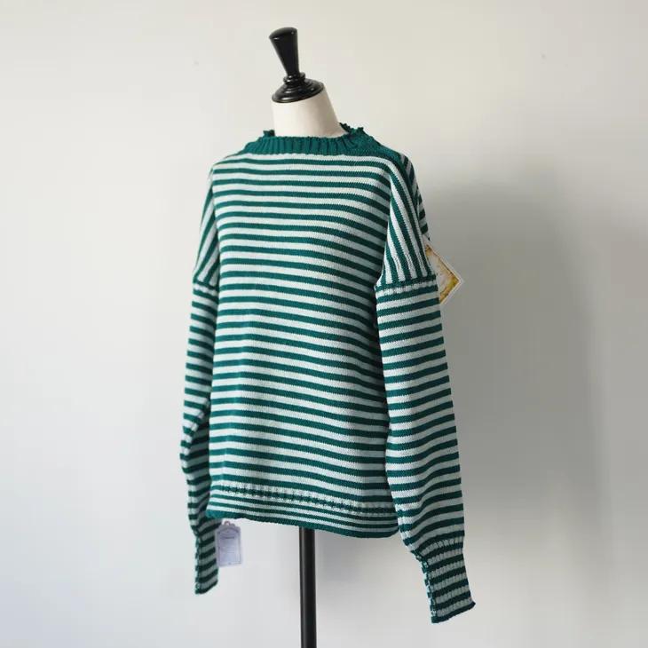 Le Tricoteur（ルトリコチュール） | OFF SHOULDER CROPPED GUERNSEY 