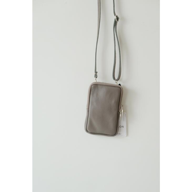 MARLON FIRENZE (マーロンフィレンツェ) | Shoulder Mini Pouch (gray) | ショルダー 鞄 ポーチ_1