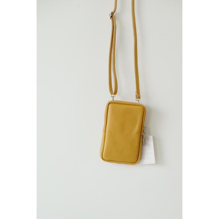 MARLON FIRENZE (マーロンフィレンツェ) | Shoulder Mini Pouch (camel) | ショルダー 鞄 ポーチ_1