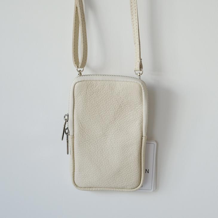 MARLON FIRENZE (マーロンフィレンツェ) | Shoulder Mini Pouch (light beige) | ショルダー 鞄 ポーチ_1