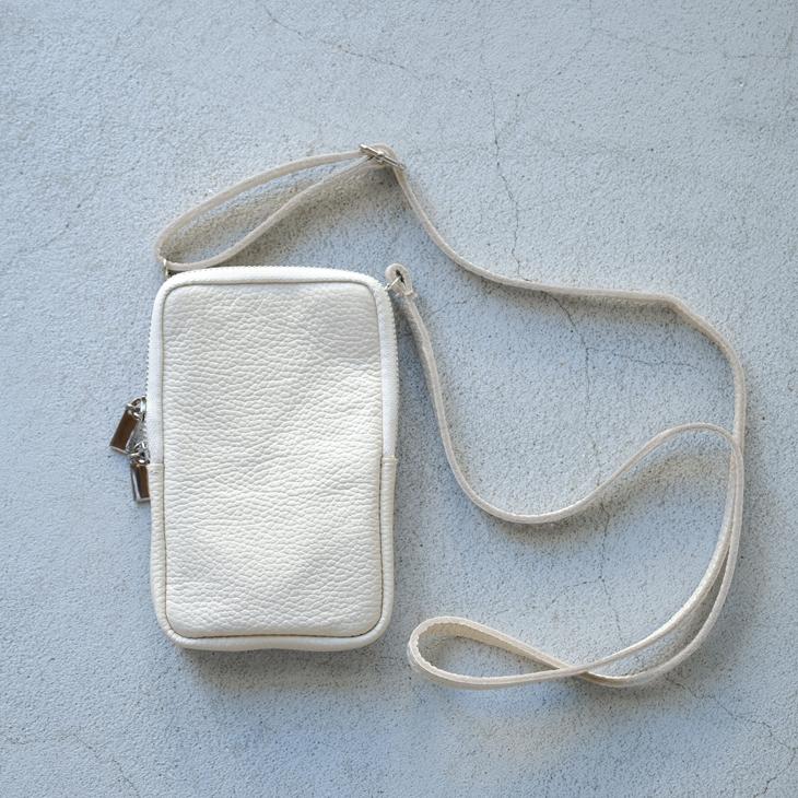 MARLON FIRENZE (マーロンフィレンツェ) | Shoulder Mini Pouch (light beige) | ショルダー 鞄 ポーチ_2
