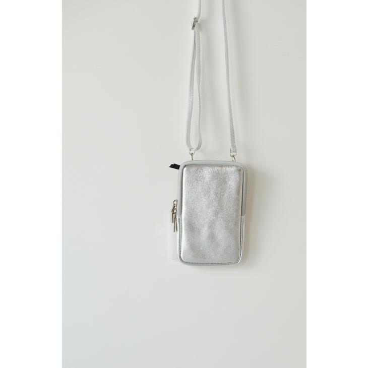 MARLON FIRENZE (マーロンフィレンツェ) | Shoulder Mini Pouch (silver) | ショルダー 鞄 ポーチ_1
