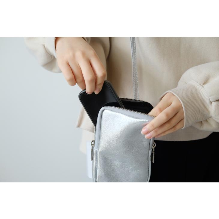 MARLON FIRENZE (マーロンフィレンツェ) | Shoulder Mini Pouch (silver) | ショルダー 鞄 ポーチ_3