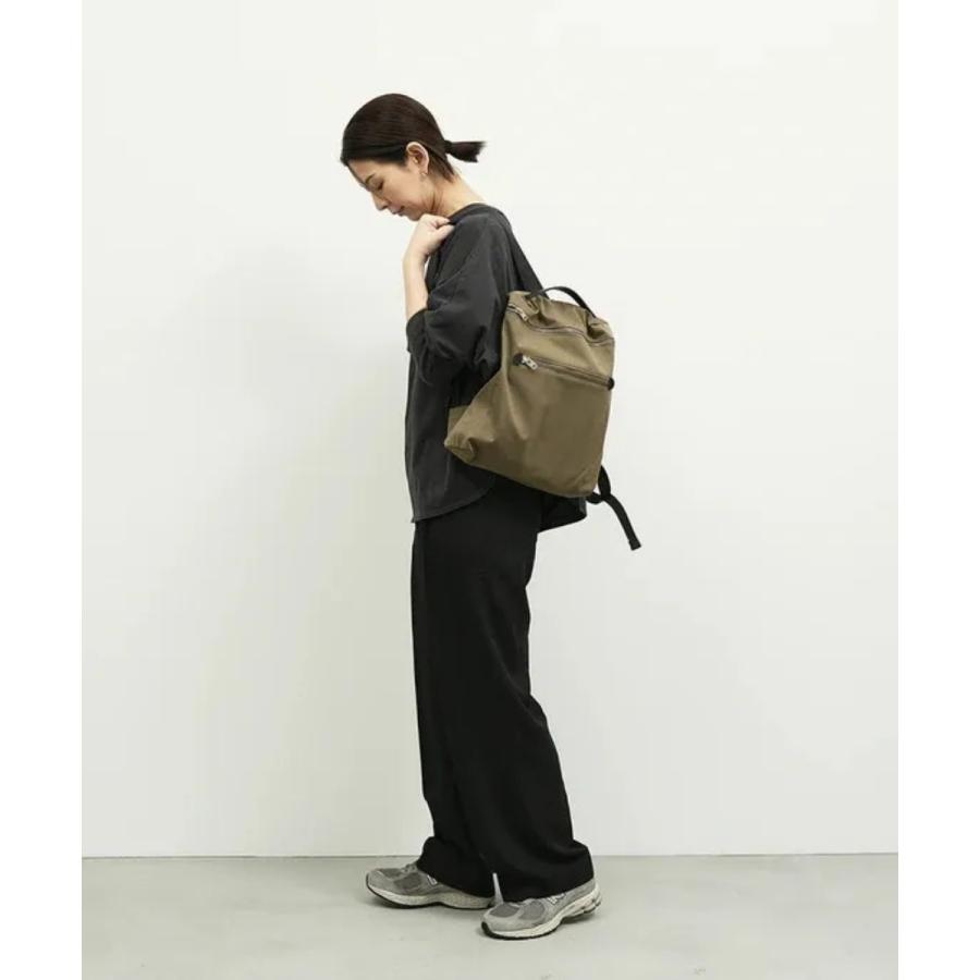 REN | フラットリュック/ HD NYLON (khaki) | バッグ レン シンプル おしゃれ カジュアルの画像