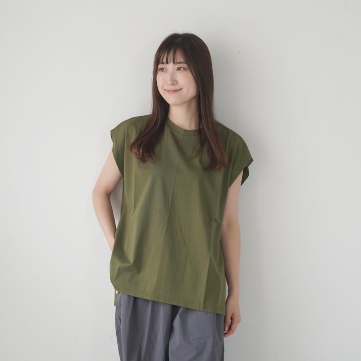 MANON (マノン) | IN TUCK FRENCH SLEEVE SHT (black/beige/olive