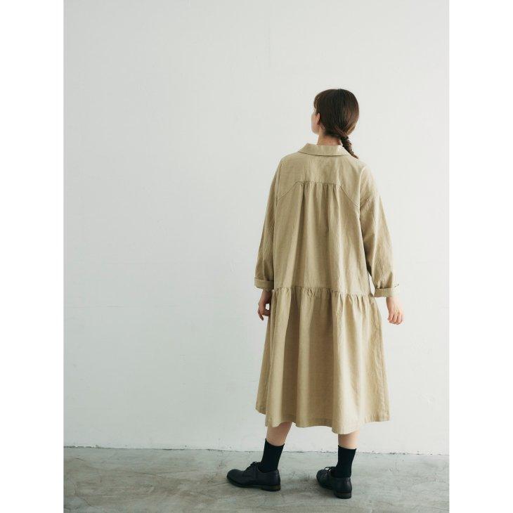 MAGALI | コットンウール・コートワンピース (サンドベージュ) コート 