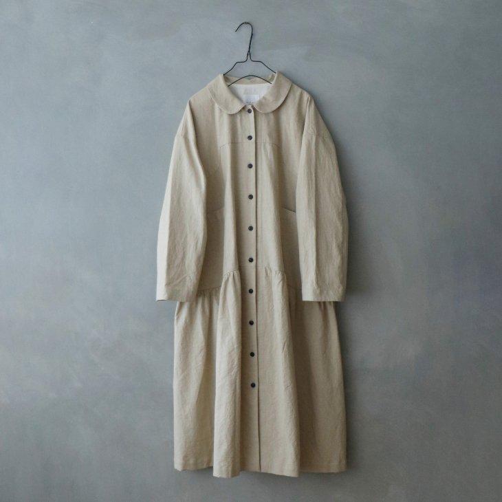 MAGALI | コットンウール・コートワンピース (サンドベージュ) コート 