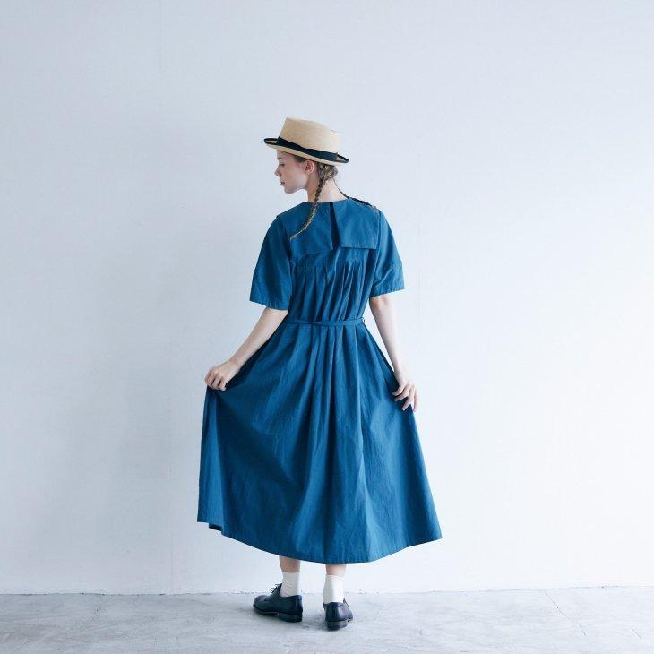 SALE セール】MAGALI | 天日干しコットン・スクエアカラー・ワンピース 