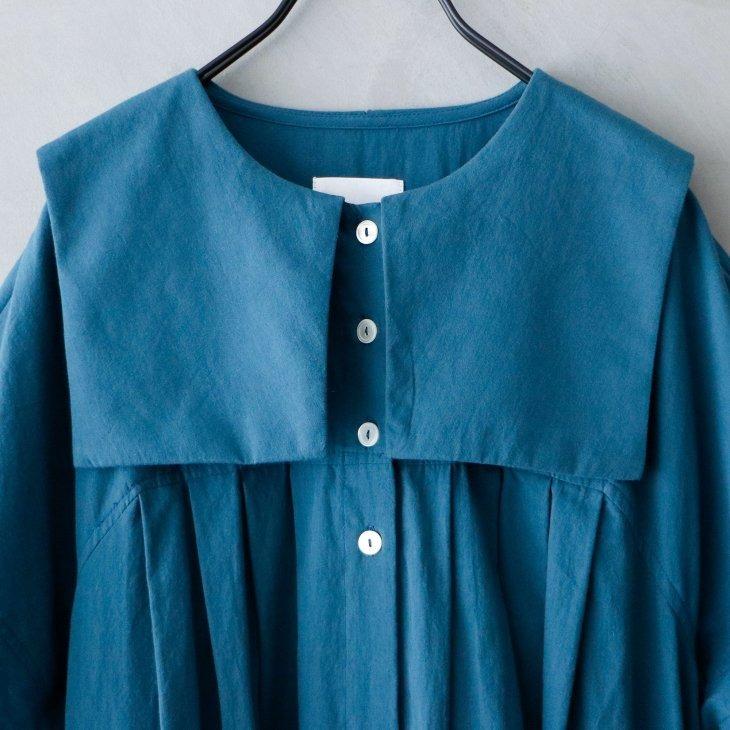 SALE セール】MAGALI | 天日干しコットン・スクエアカラー・ワンピース 