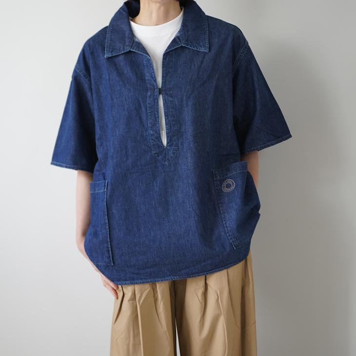 ORCIVAL | LDT SKIPPER SHORT SLEEVE SHIRT (indigo) size 4