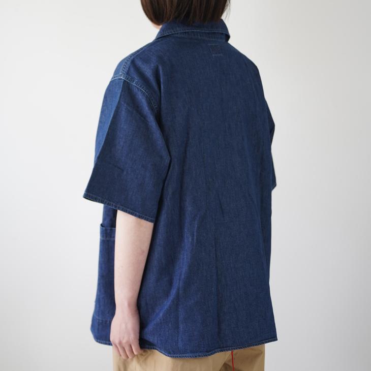 ORCIVAL | LDT SKIPPER SHORT SLEEVE SHIRT (indigo) size 4