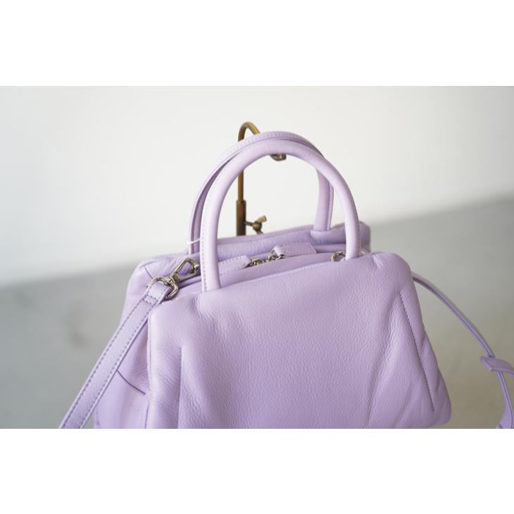【SALE セール】POMTATA (ポンタタ) | FLUR boston (black / pastel purple) | トートバッグ ショルダーバック お洒落_10