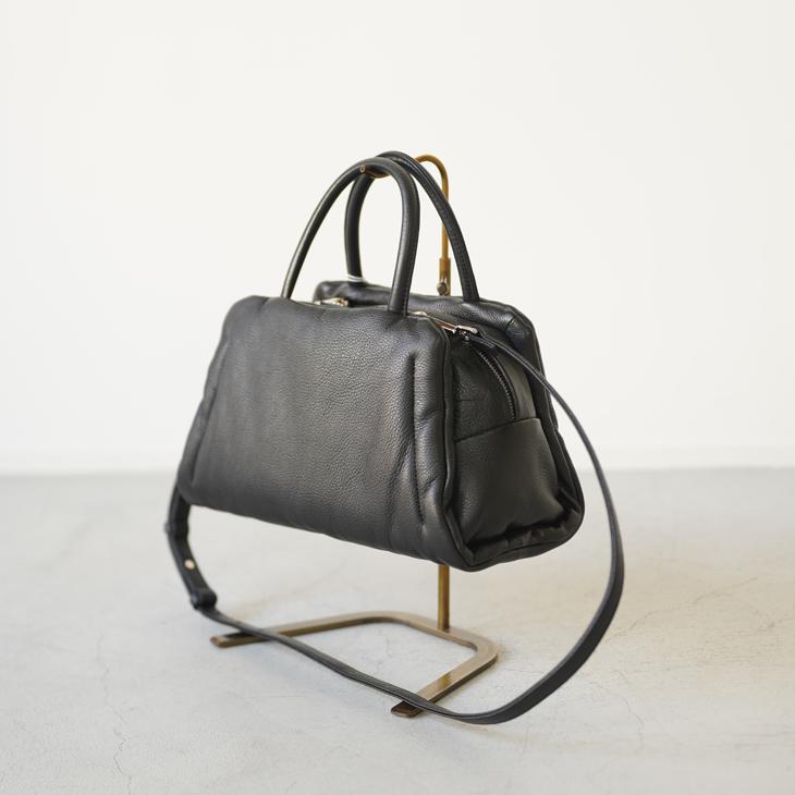 【SALE セール】POMTATA (ポンタタ) | FLUR boston (black / pastel purple) | トートバッグ ショルダーバック お洒落_4