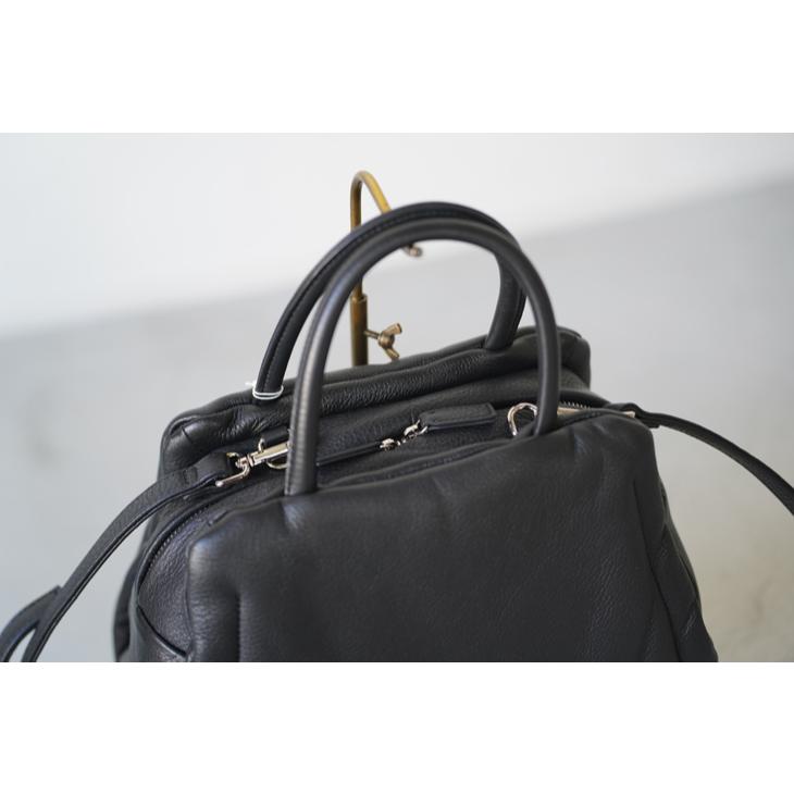 【SALE セール】POMTATA (ポンタタ) | FLUR boston (black / pastel purple) | トートバッグ ショルダーバック お洒落_5