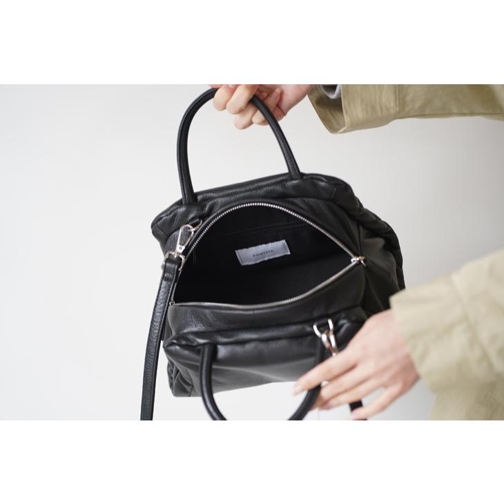 【SALE セール】POMTATA (ポンタタ) | FLUR boston (black / pastel purple) | トートバッグ ショルダーバック お洒落_6