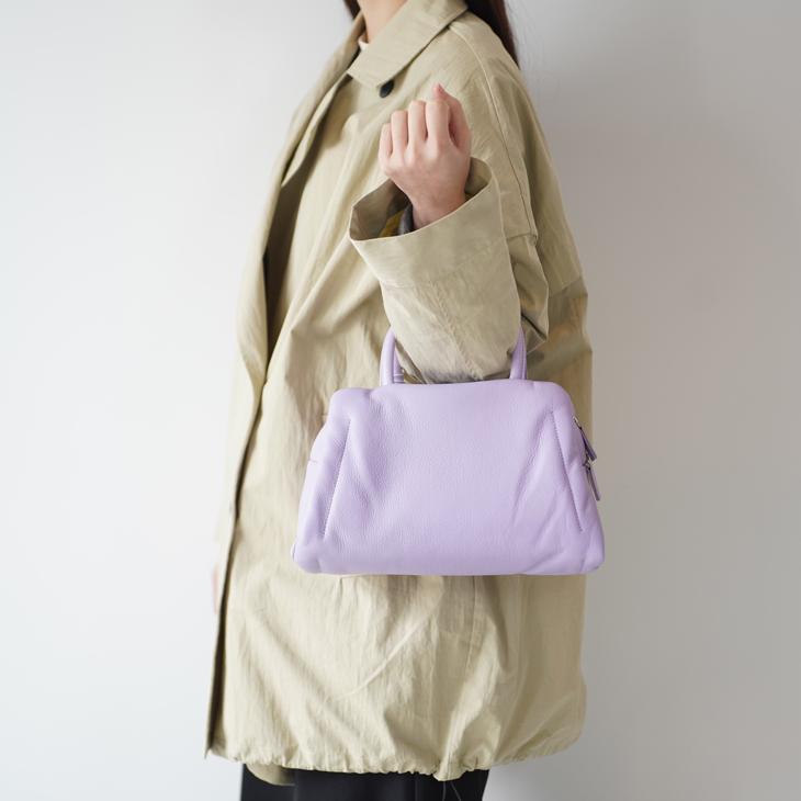 【SALE セール】POMTATA (ポンタタ) | FLUR boston (black / pastel purple) | トートバッグ ショルダーバック お洒落_7