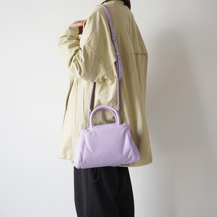 【SALE セール】POMTATA (ポンタタ) | FLUR boston (black / pastel purple) | トートバッグ ショルダーバック お洒落_8
