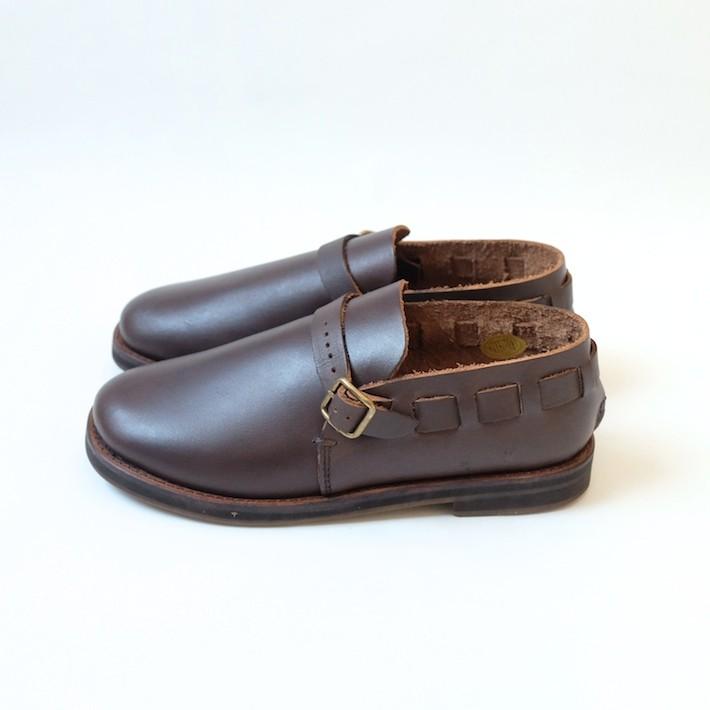 minan polku | belt slip-on (dark brown) | 38サイズ/24cm｜hafen
