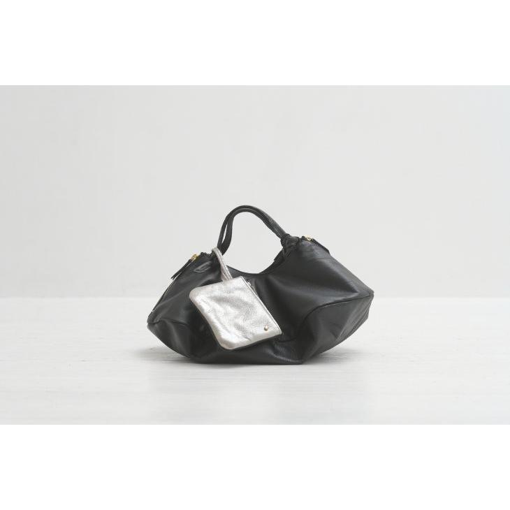 POMTATA (ポンタタ) | ENVAN TOTE S (black) トートバッグ 国産レザー 