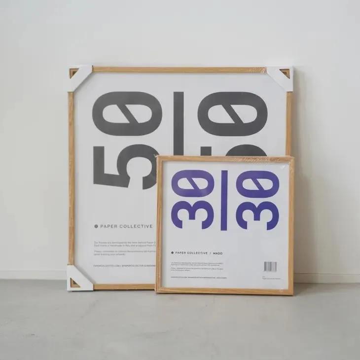 PAPER COLLECTIVE / MADO | ポスターフレーム (oak) | 30x30cm 額縁 オーク 木製 300x300mmの画像