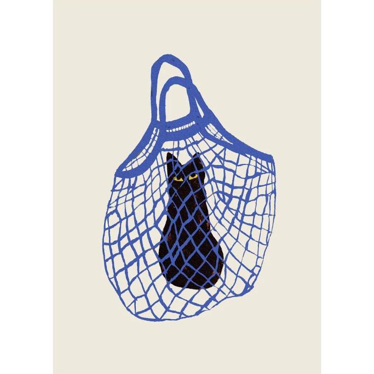THE POSTER CLUB x Chloe Purpero Johnson | The Cats In The Bag | A5 アートプリント/アートポスター 北欧 デンマーク｜hafen｜02