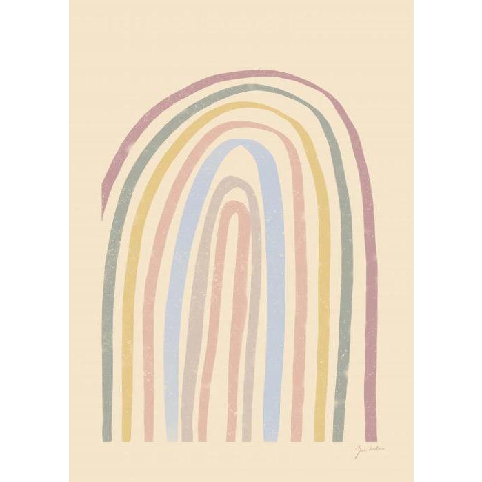 ZOE | Pastel Rainbow | A3 アートプリント/ポスター | 北欧 シンプル アート インテリア おしゃれ｜hafen｜03