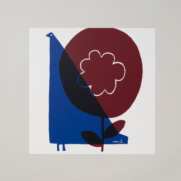 a good view (designed by MASARU SUZUKI) | 30x30cm バラバード ブルー 北欧 アートポスター |  | 01