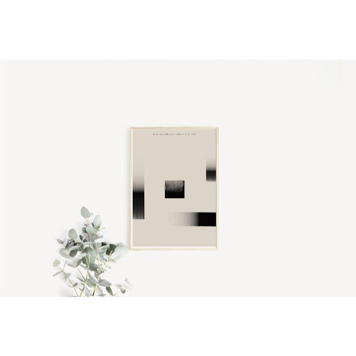 by.taban x squarepaint. | Movement 03 | 50x70cm アートポスター 北欧 デンマーク タイポグラフィの画像