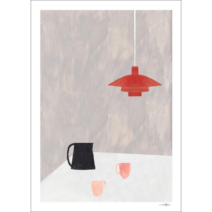 【THE POSTER CLUB x Ana Frois】30x40cm THE POSTER CLUB x Ana Frois | Orange Pendant 30x40cm アート