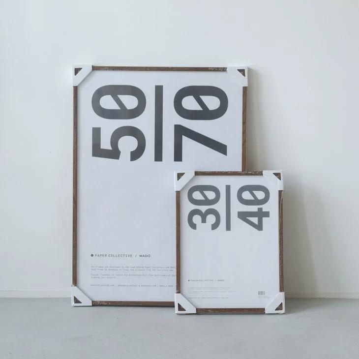 PAPER COLLECTIVE / MADO | ポスターフレーム (dark oak) | 50x70cm 額縁 ダークオーク 木製の画像