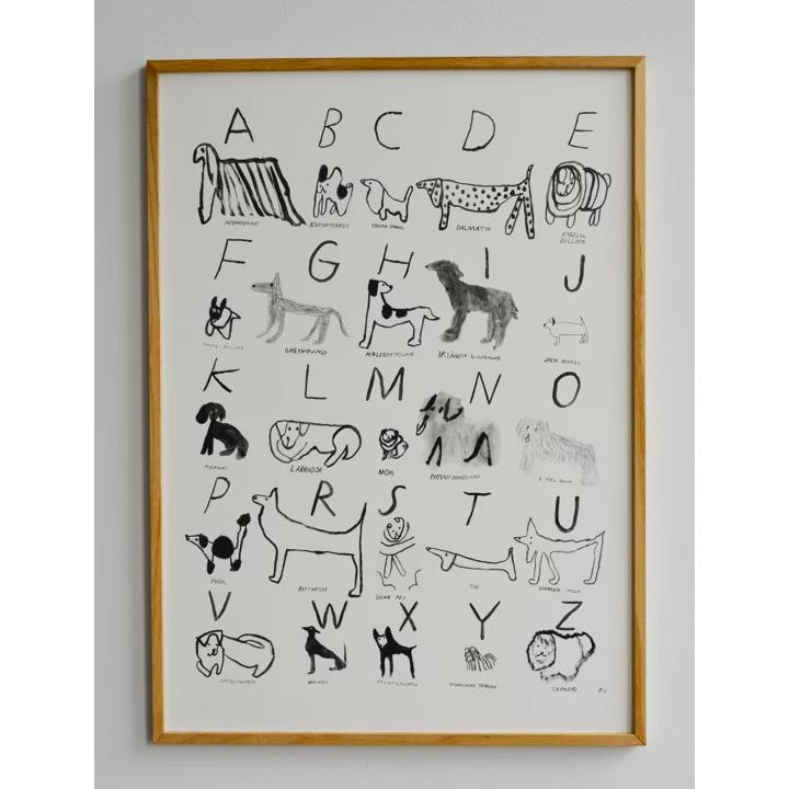 FINE LITTLE DAY | ABC DOGS アートプリント/ポスター (50x70cm) 北欧