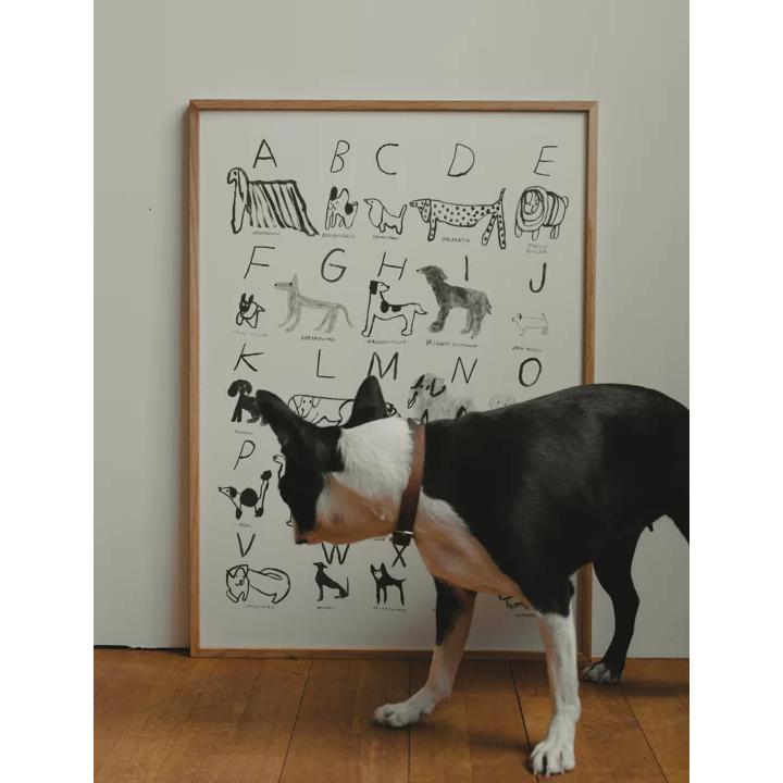 FINE LITTLE DAY | ABC DOGS アートプリント/ポスター (50x70cm) 北欧