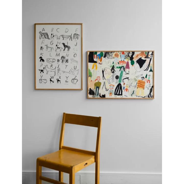 FINE LITTLE DAY | ABC DOGS アートプリント/ポスター (50x70cm) 北欧