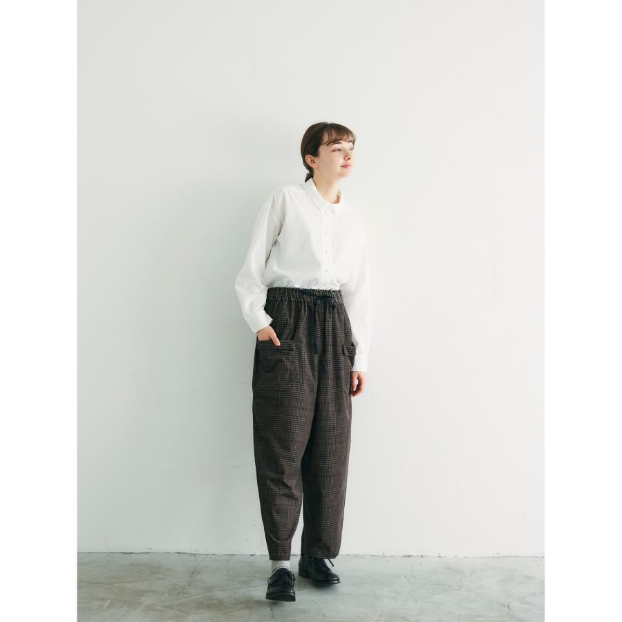MAGALI | コットン・マイクロコーデュロイ・ポッシュパンツ (brown 