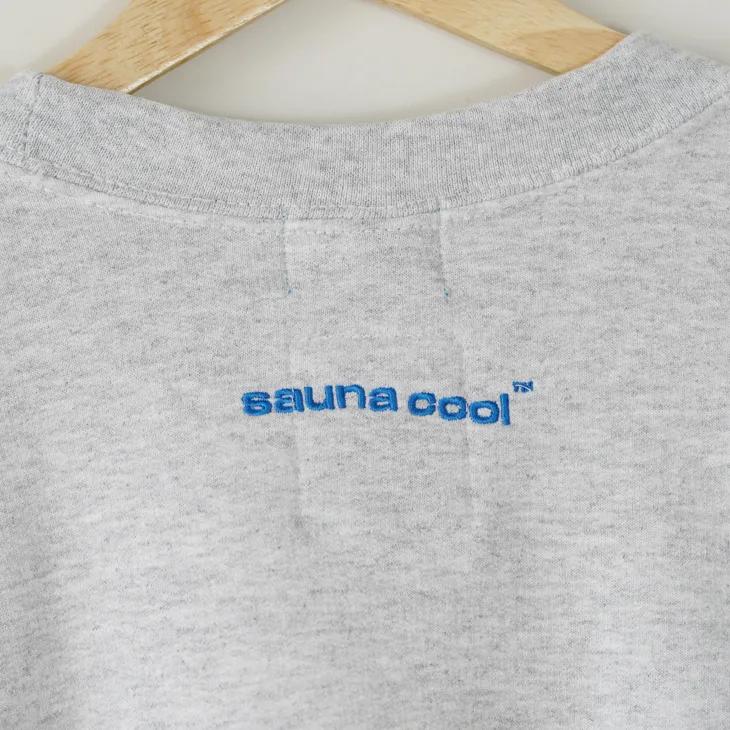 ANORAK CLUB x teen runnings | NOW 裏起毛 クルーネック スウェット (ash gray) size 1/2 sauna cool ロゴ刺繍 永井博_5