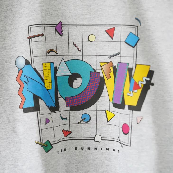 ANORAK CLUB x teen runnings | NOW 裏起毛 クルーネック スウェット (ash gray) size 1/2 sauna cool ロゴ刺繍 永井博_6