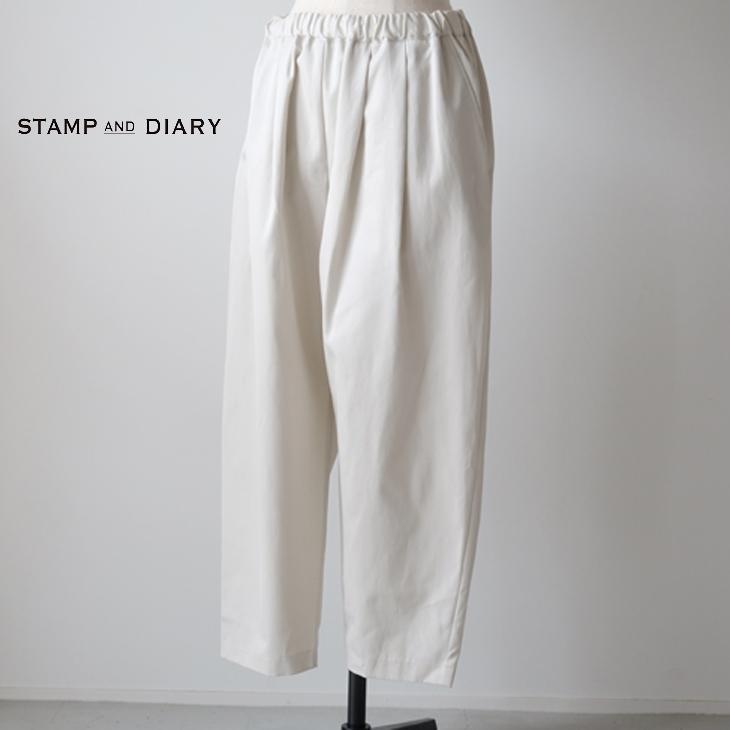 再入荷】STAMP AND DIARY | 2タックテーパードパンツ (アイボリー