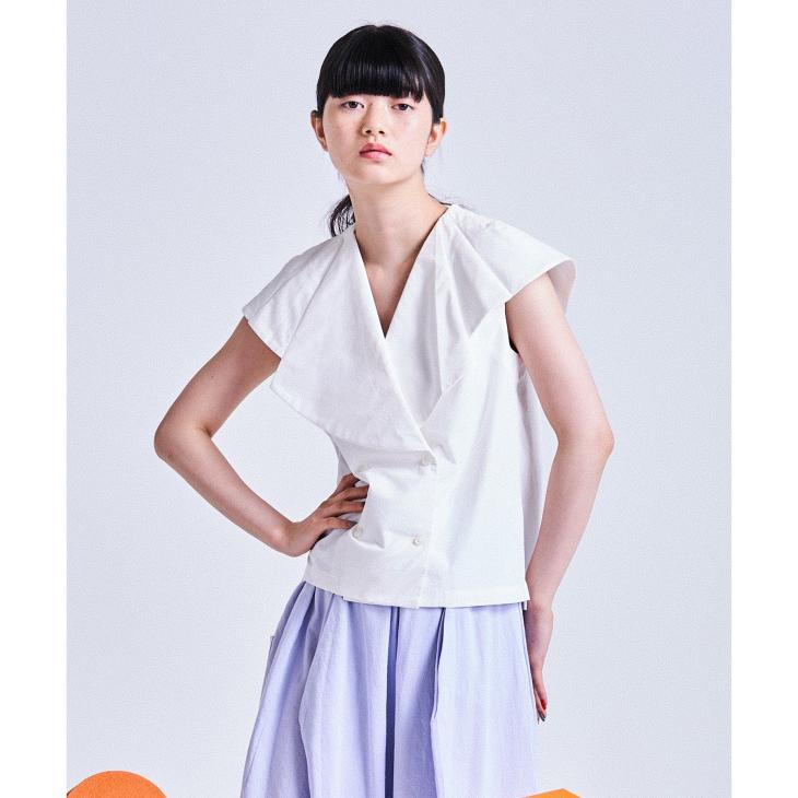 sneeuw (スニュウ) | マーガレットカラーブラウス (white) トップス 