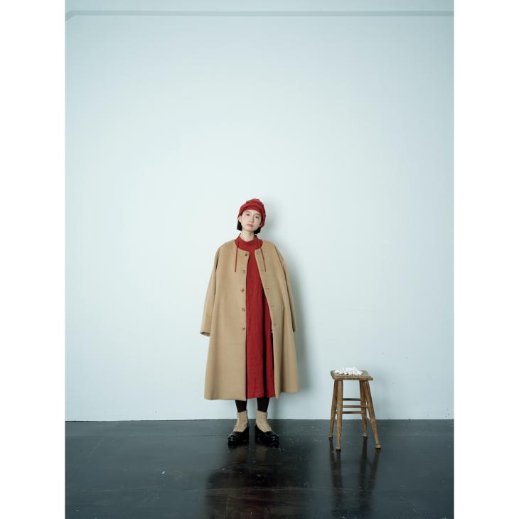 the last flowerofthe afternoon 雰囲気あるコート the last flower of afternoon | 晩き日の laboratory coat (ink