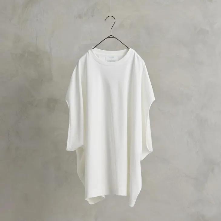 the last flower of the afternoon | Cowl sleeve top (white/black) | ザラストフラワーオブジアフターヌーン