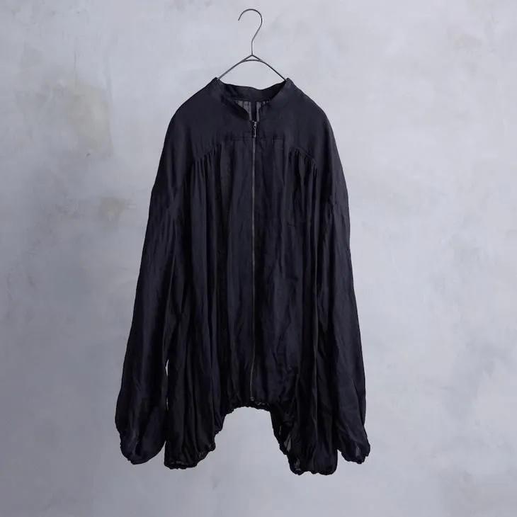the last flower of the afternoon | 透明な軌道 Sheer blouson (black) | ザラストフラワーオブジアフターヌーン