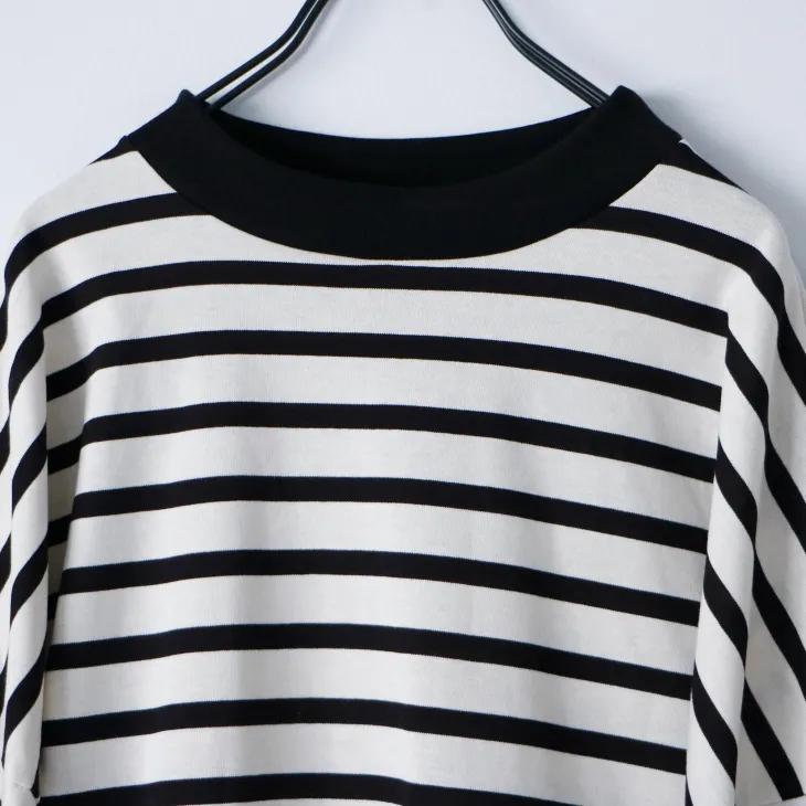 今季新品　MAGALI ハイゲージコットンバスクボーダーカットソー ハイゲージコットン・バスクボーダーカットソー ／アイボリー