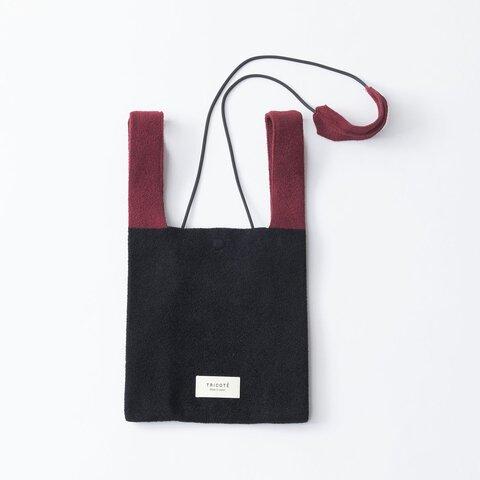 TRICOTE | VELOUR 2WAY BAG (black) バッグ ショルダーバッグ 