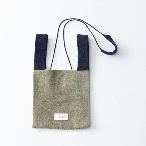 TRICOTE | VELOUR 2WAY BAG (khaki) バッグ ショルダーバッグ 