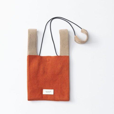 TRICOTE | VELOUR 2WAY BAG (orange) バッグ ショルダーバッグ 