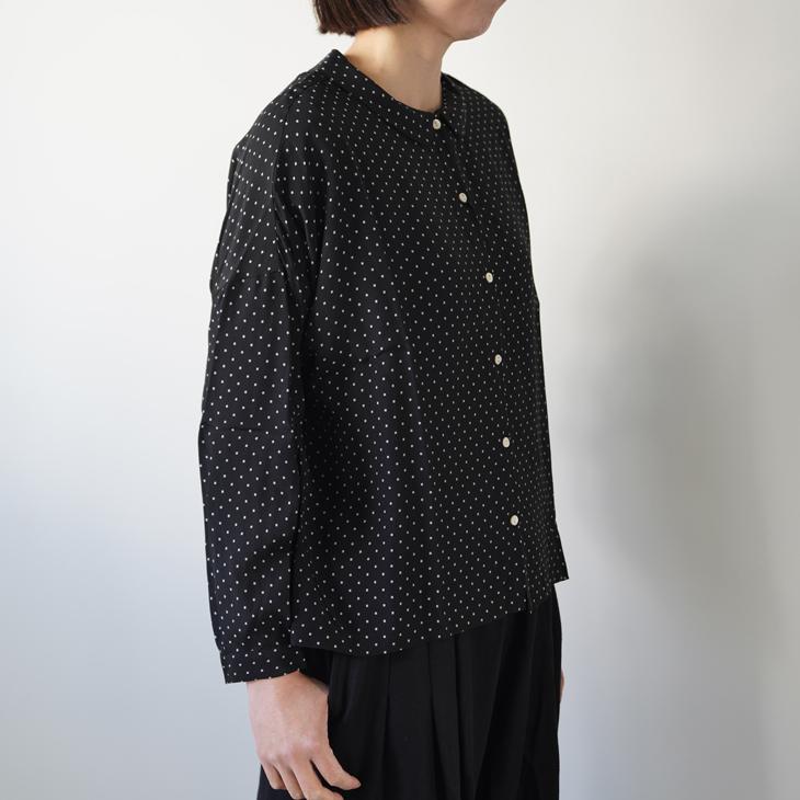 utilite (ユティリテ) | 2WAYシャツブラウス (black) トップス