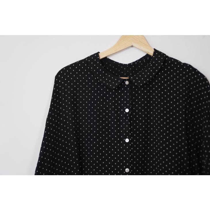 utilite (ユティリテ) | 2WAYシャツブラウス (black) トップス